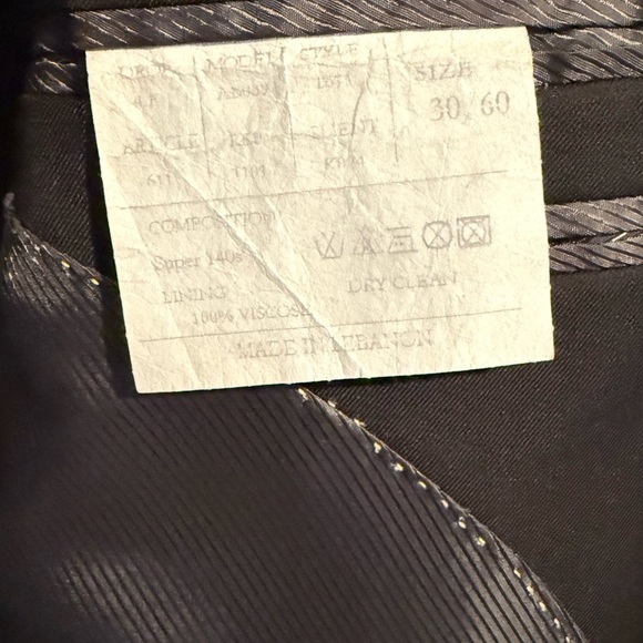 Vintage BC Bulgari Solid Brown  Men's Suit Jacket Blazer Sport Coat‎ 30/60 - Picture 9 of 10